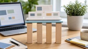 Professional WordPress publishing workspace representing Beginner to Pro: content pillars in WordPress Explained