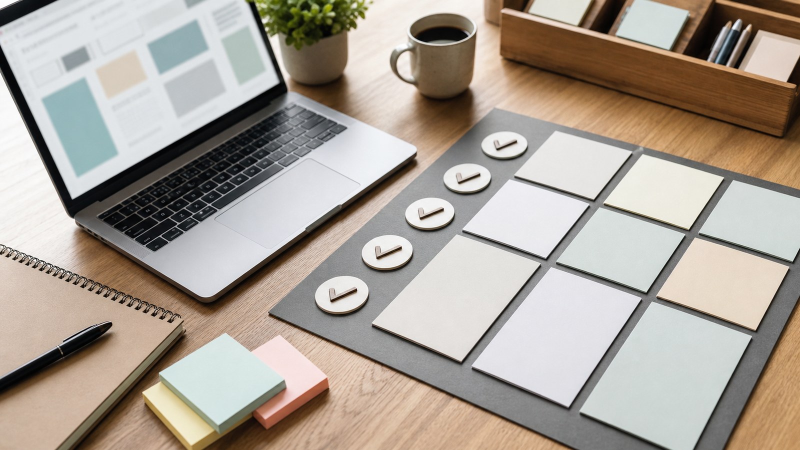 Professional WordPress publishing workspace representing The Ultimate content pillars Checklist for WordPress
