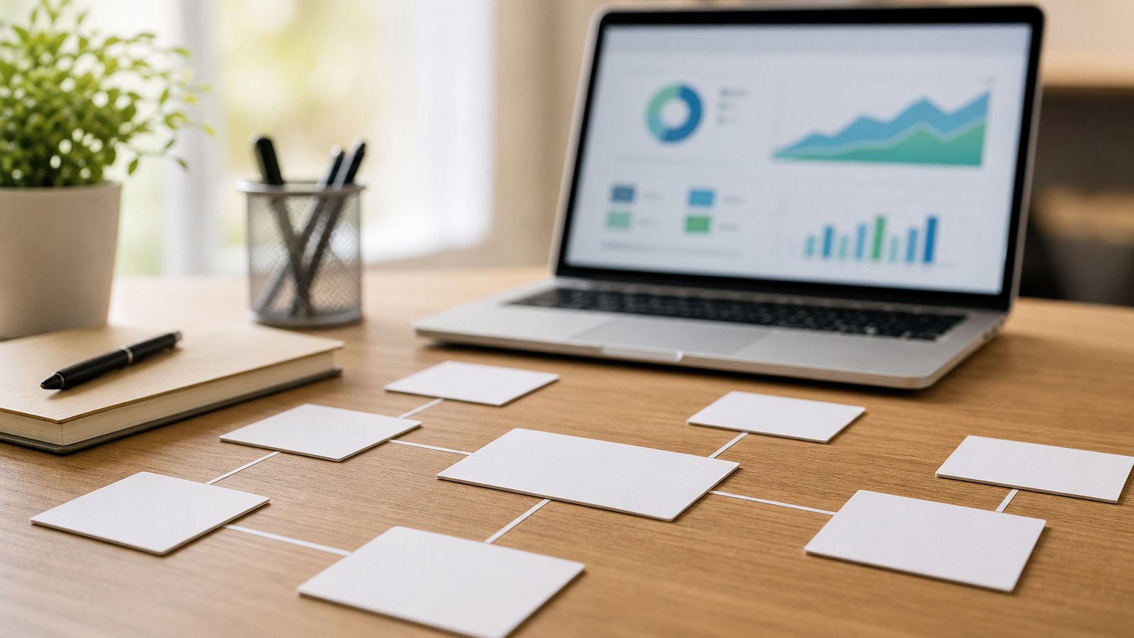 Professional WordPress publishing workspace representing How to Plan topic clusters That Actually Drives Traffic