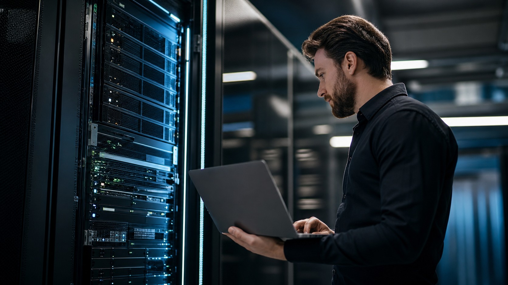 Professional WordPress workspace representing dedicated servers