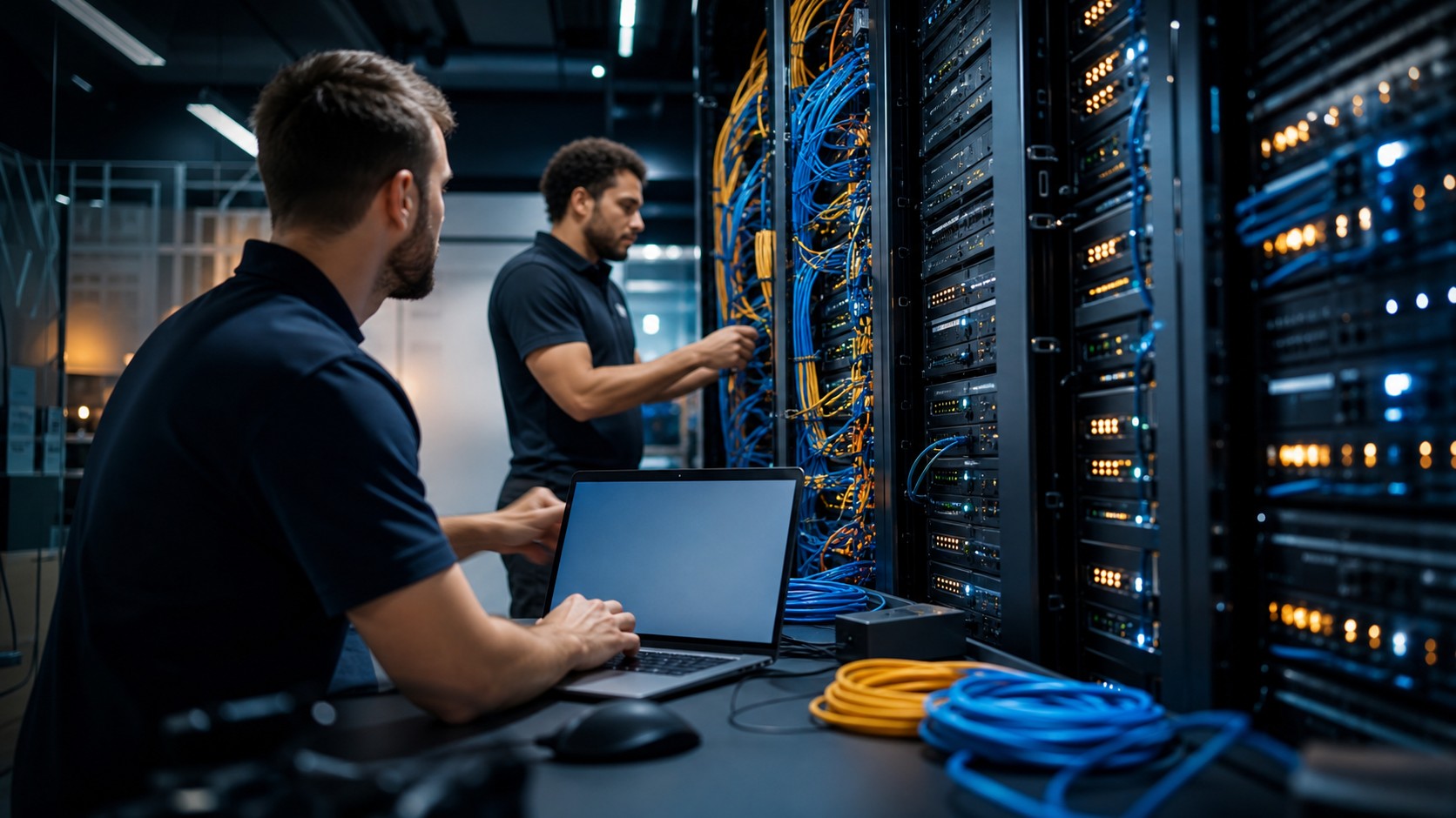 Professional WordPress workspace representing server setup