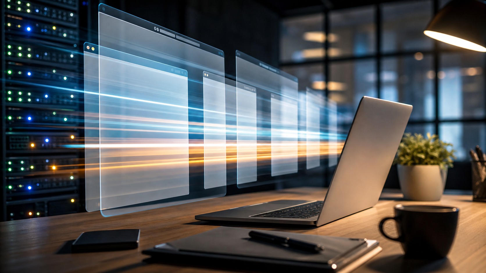 Professional WordPress workspace representing browser caching